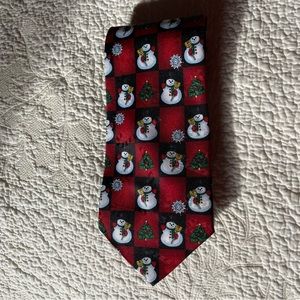 Yule Tie Greetings Christmas polyester men’s necktie